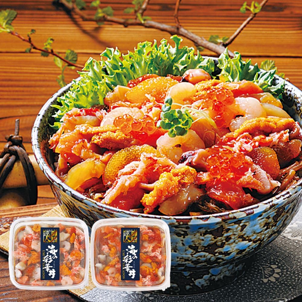 Amazon.co.jp: 【御膳の達人】海の彩華丼 250g×2パック うみのさいか